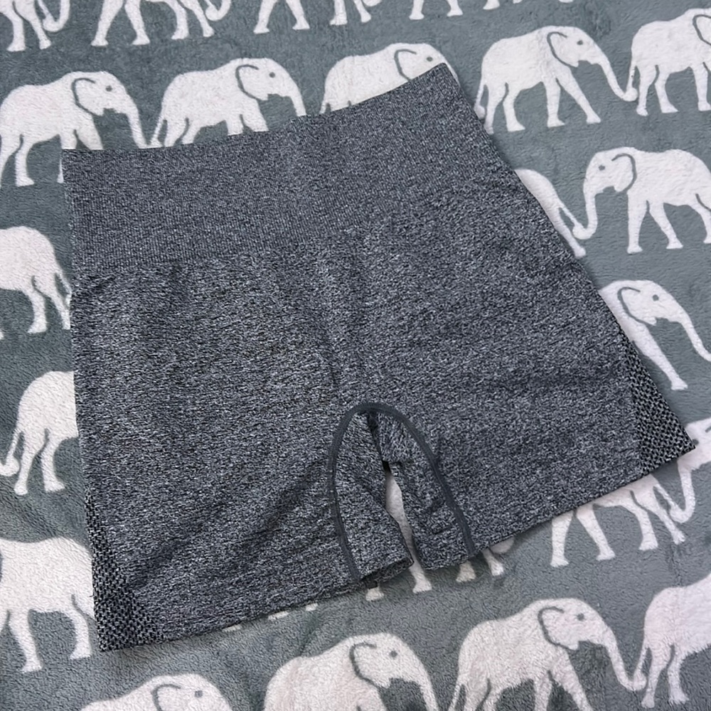 grey work out shorts